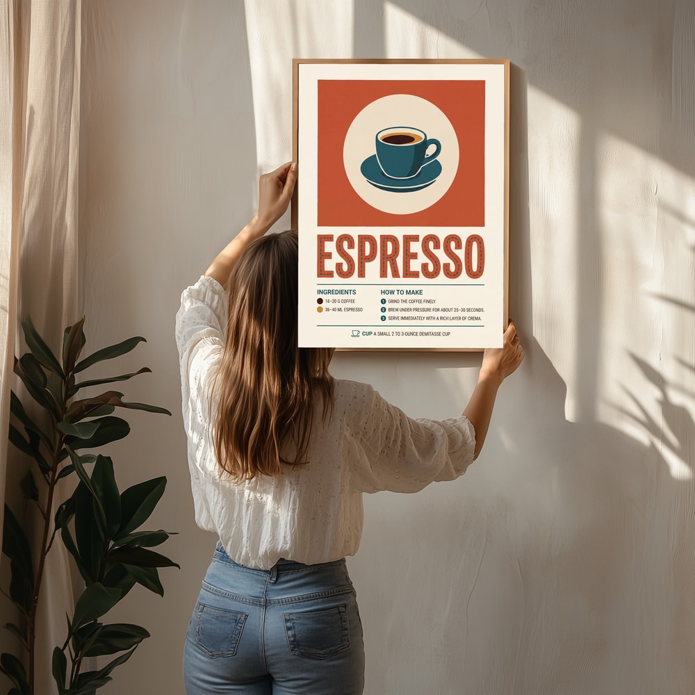 Espresso Recipe Guide Poster