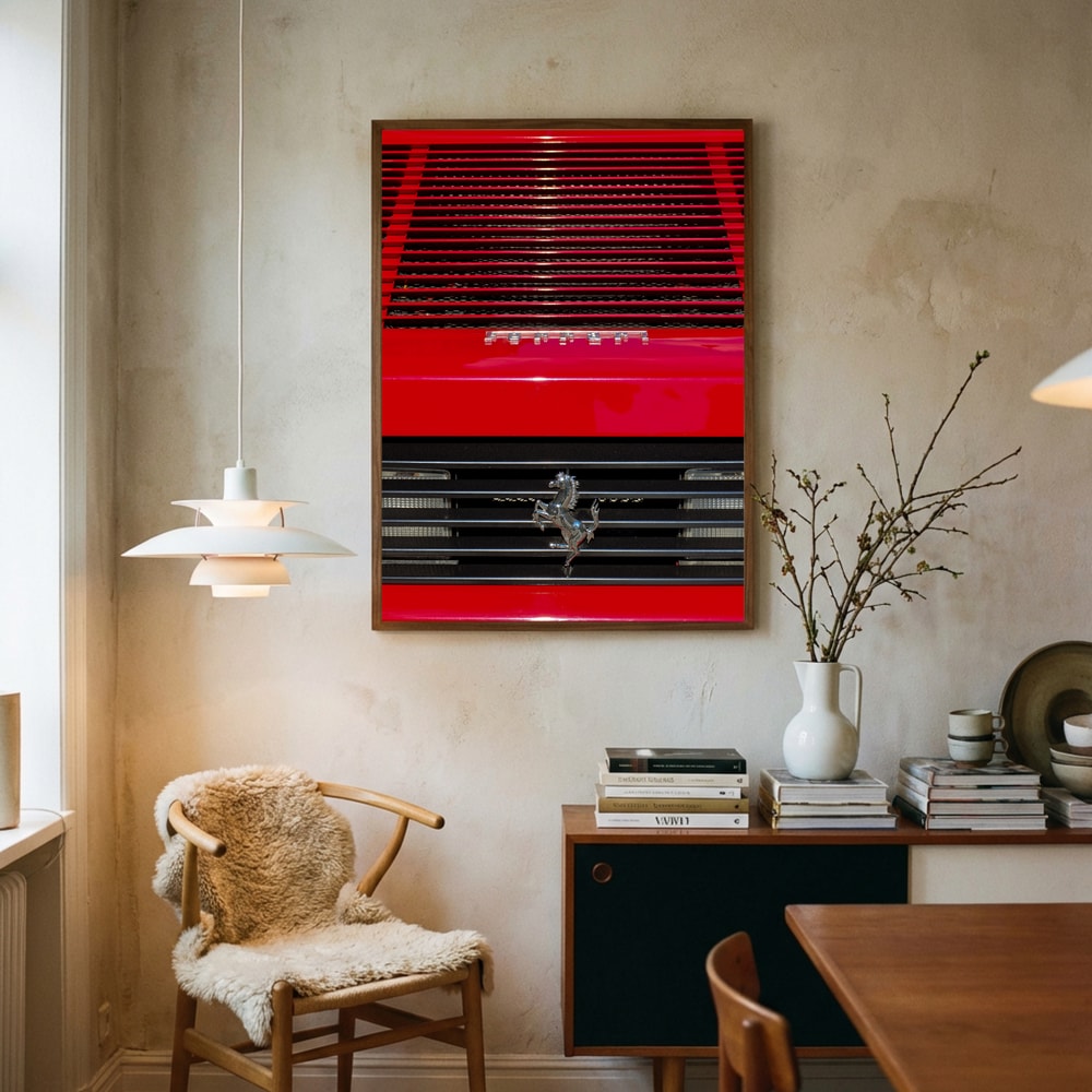 Classic Red Sports Car Poster