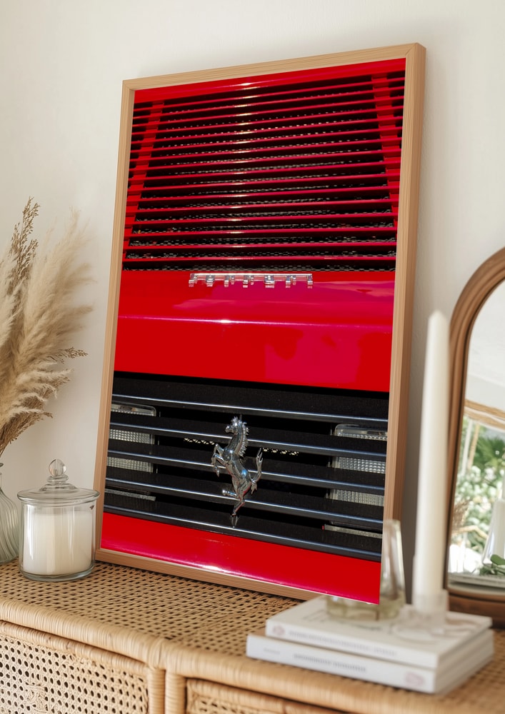 Classic Red Sports Car Poster