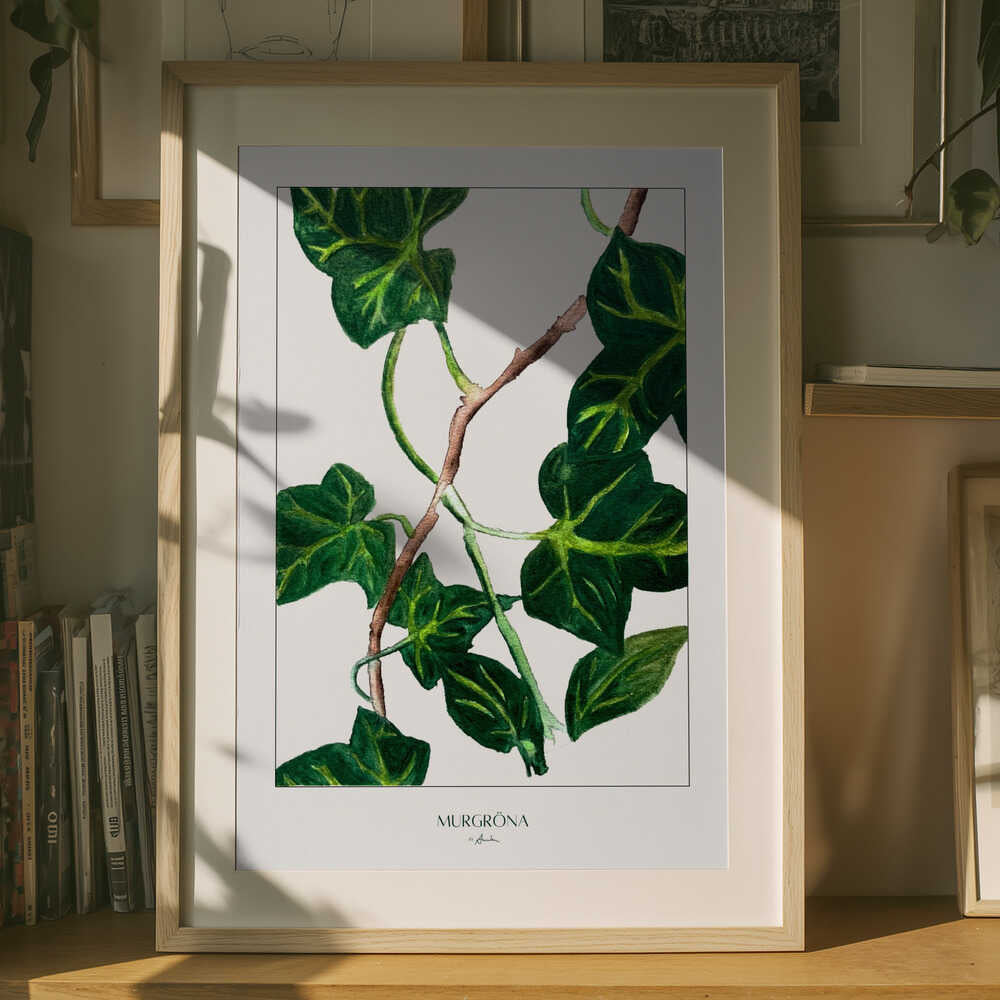Grøn Ved Botanisk Plakat