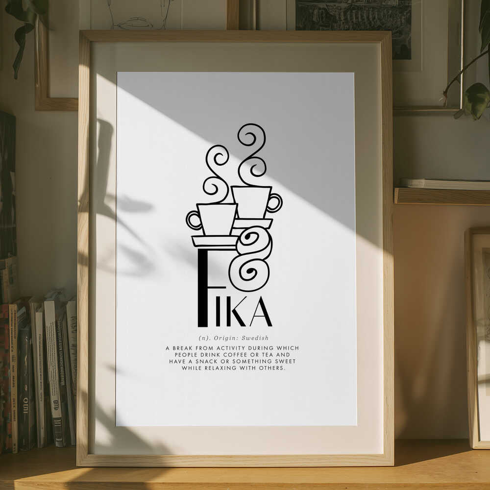 Svensk Fika Kaffepause Plakat