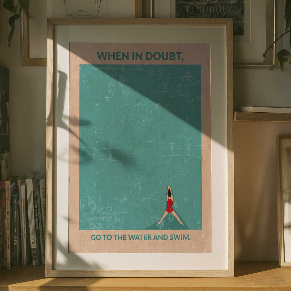 Open Water Standard Wall Art Poster