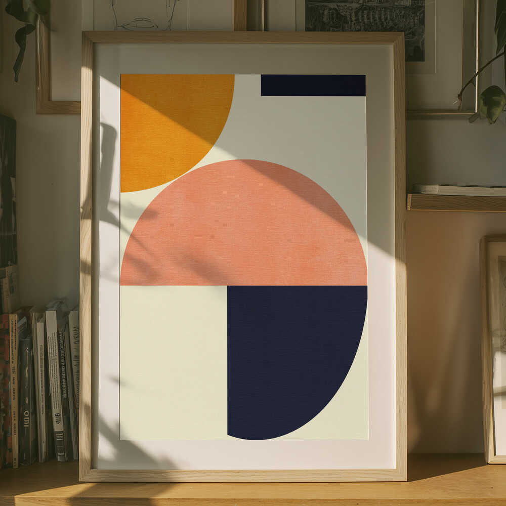 Regnbue plustegn Blå Sennep2 Plakat