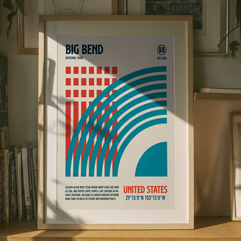 Big Bend Nationalpark Plakat