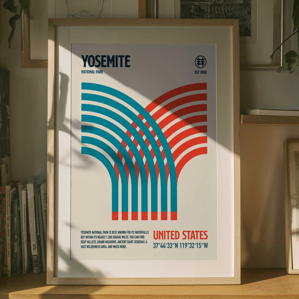 Yosemite Nationalpark Rejseplakat Plakat