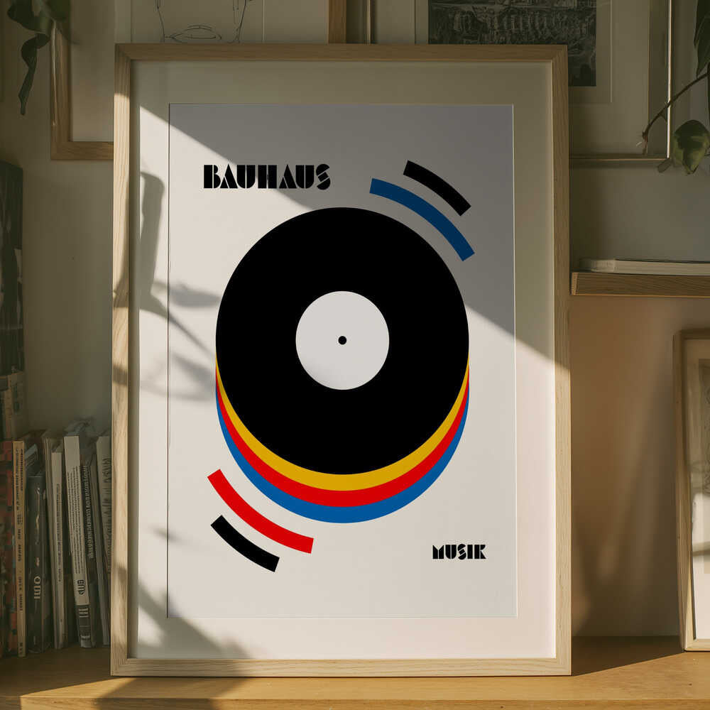 Abstrakt musik vinylplakat