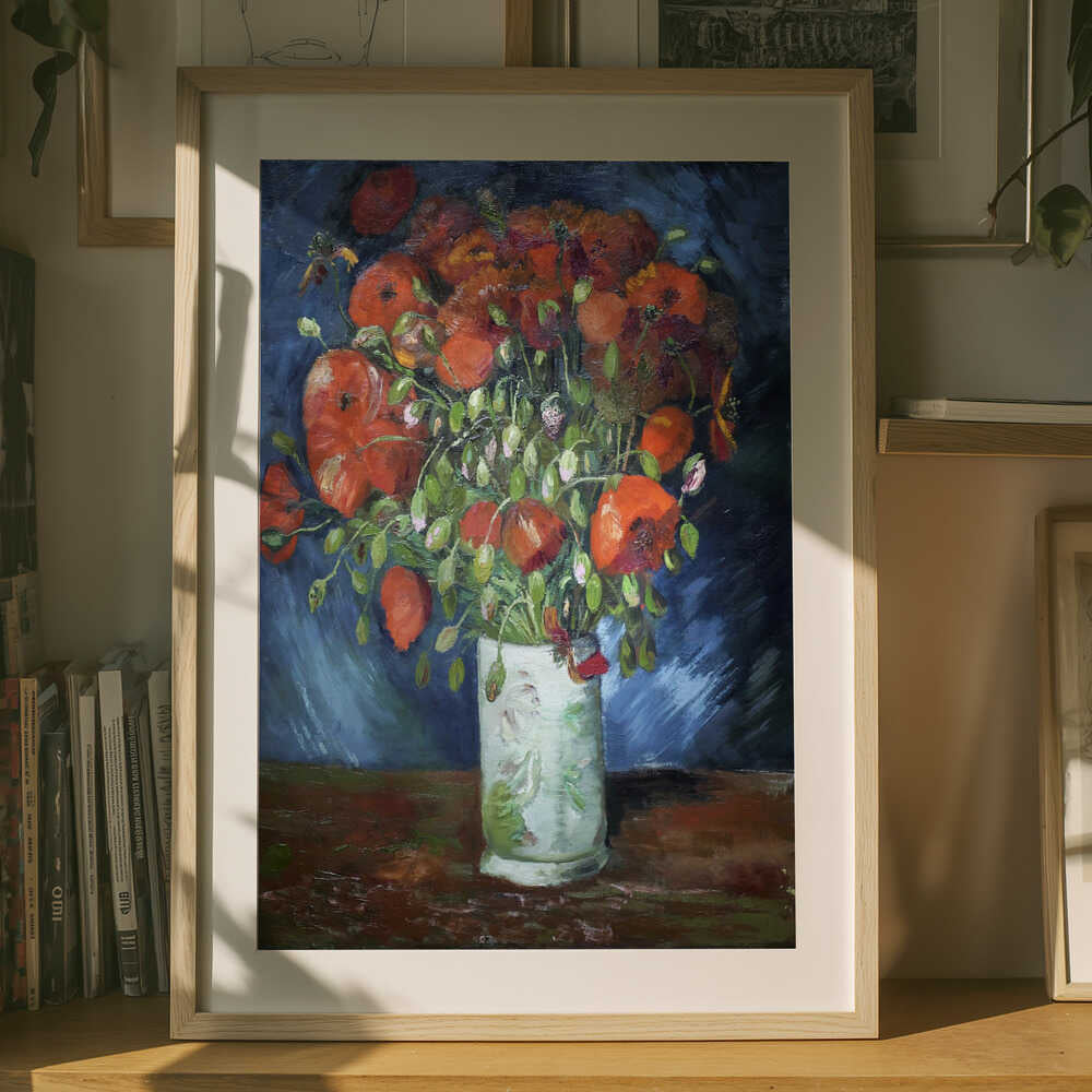 Vincent Van Goghs Vase With Poppies (1886) Plakat