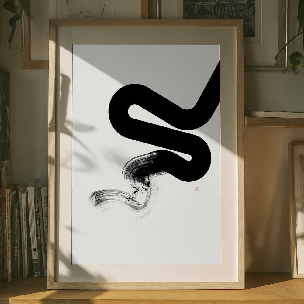 Zen Penselstrøgslinje Plakat