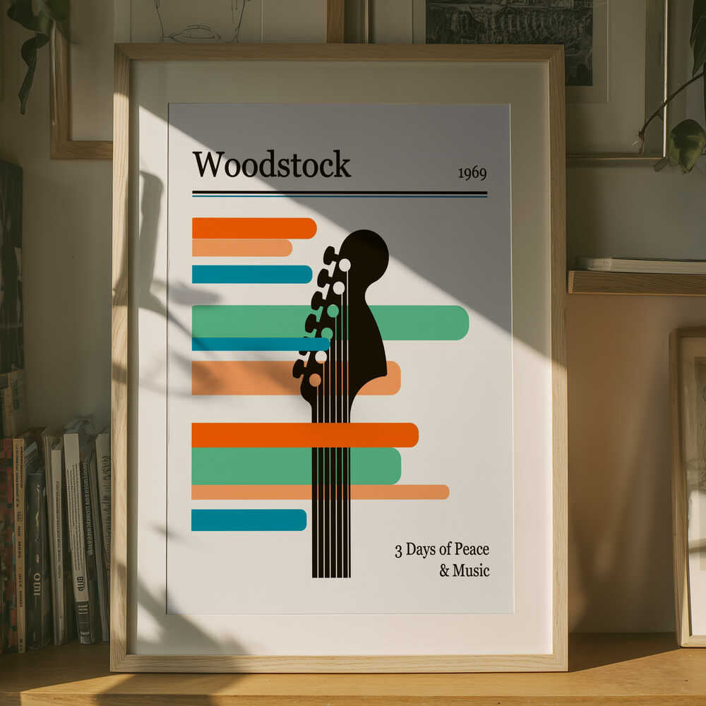 Woodstock Guitar Festival-plakat