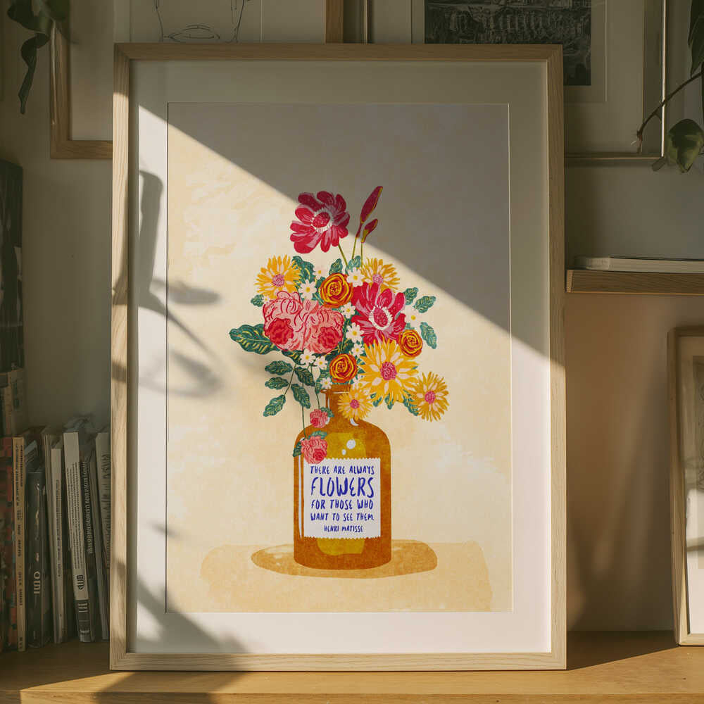 Altid blomster Plakat