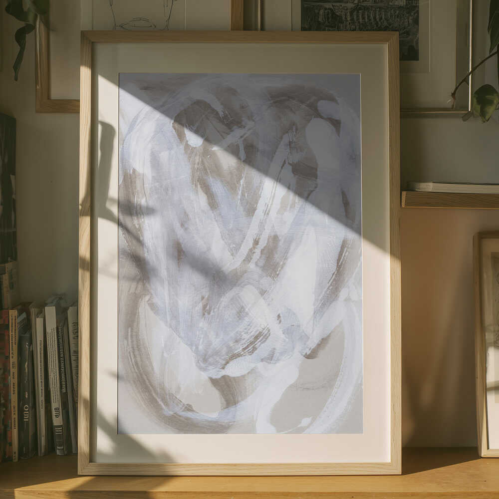 Abstract Brush Strokes 146 Poster