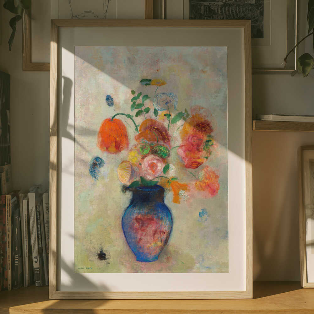 Stor Vase Med Blomster Plakat