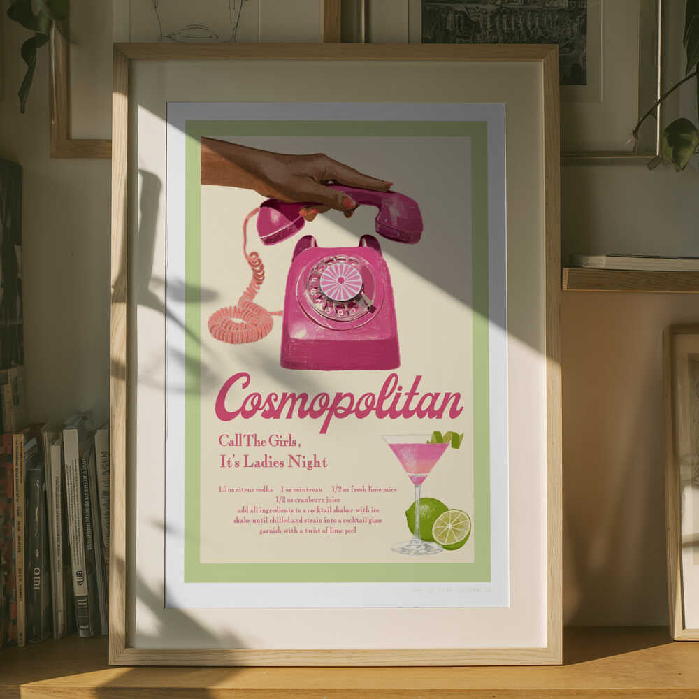Jlr Cocktails Cosmopolitan Poster