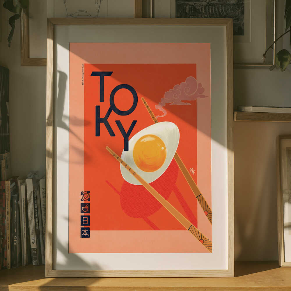 Tokyo Ramen Æg Plakat