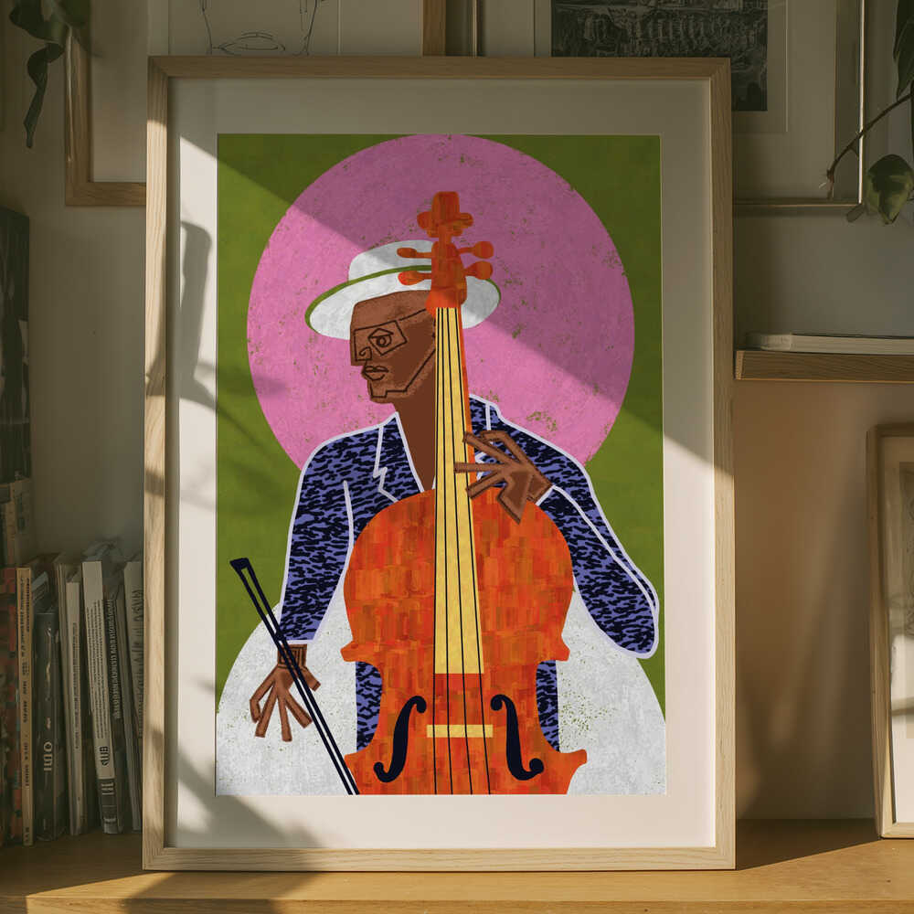 Jazz-cellistplakat