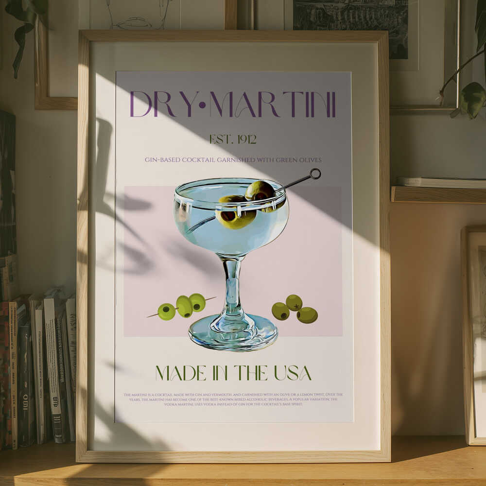 Classic Martini Charm Poster