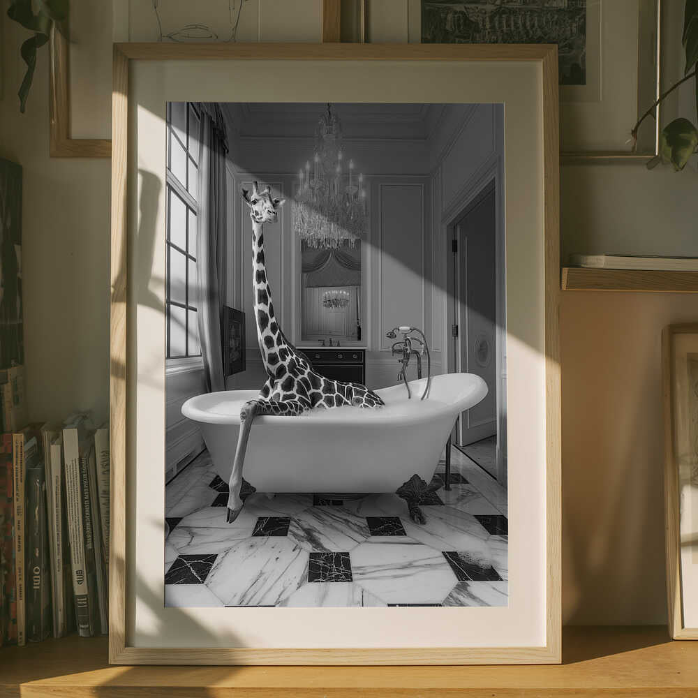 Giraf-Glamour Bad-plakat
