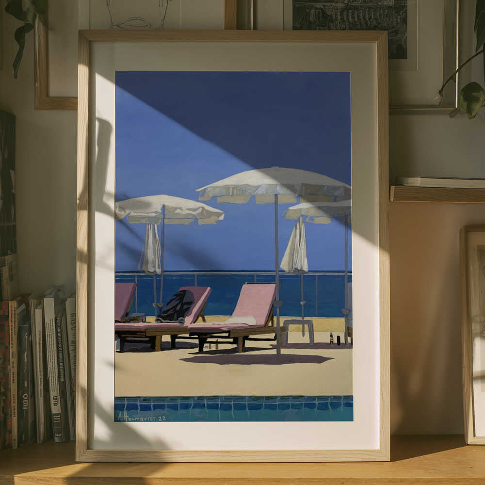 Sommerstrandliggestole Plakat