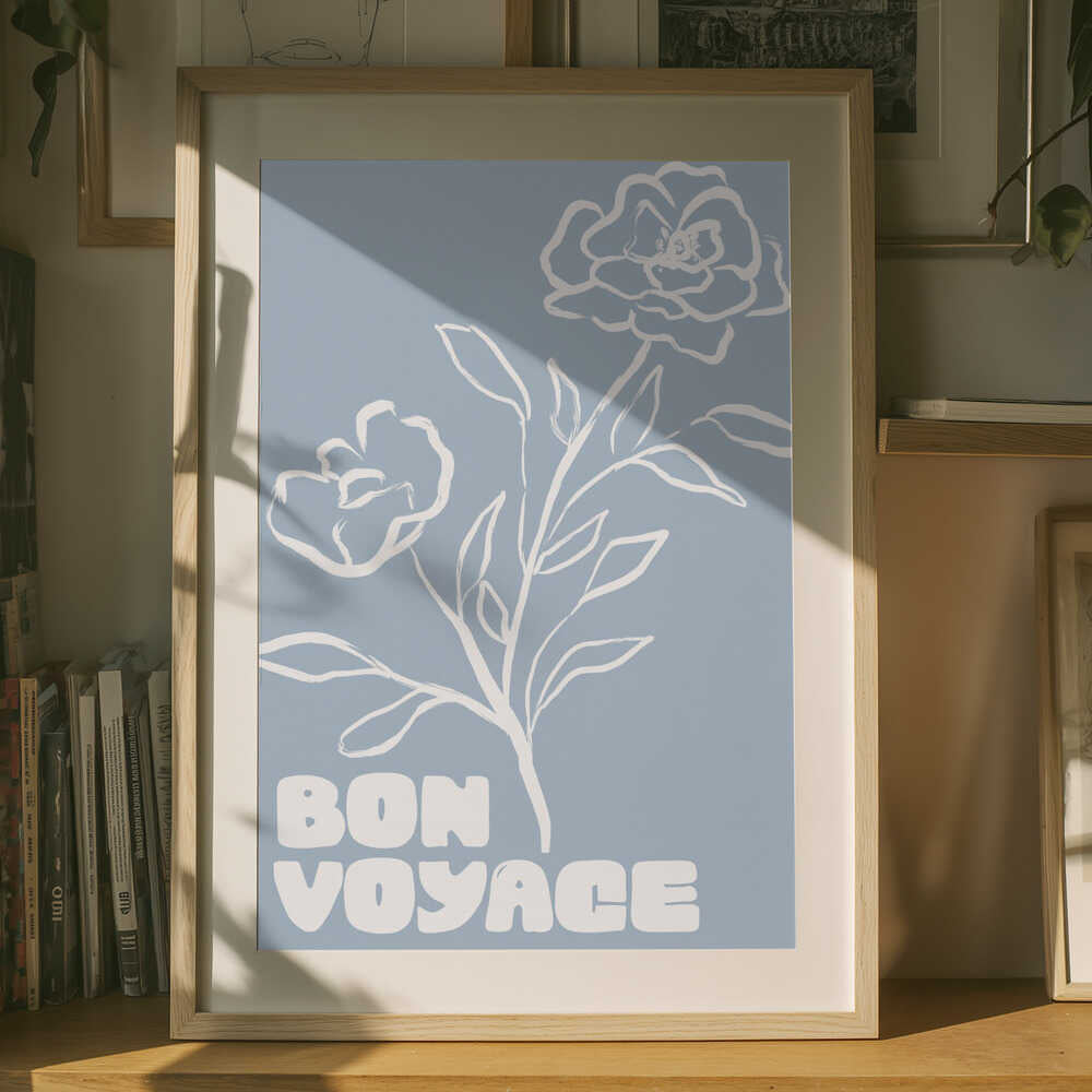 Bonvoyage(blå) Plakat
