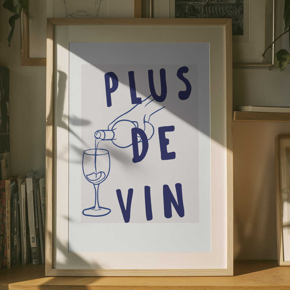 Plakat: Vin hældes op