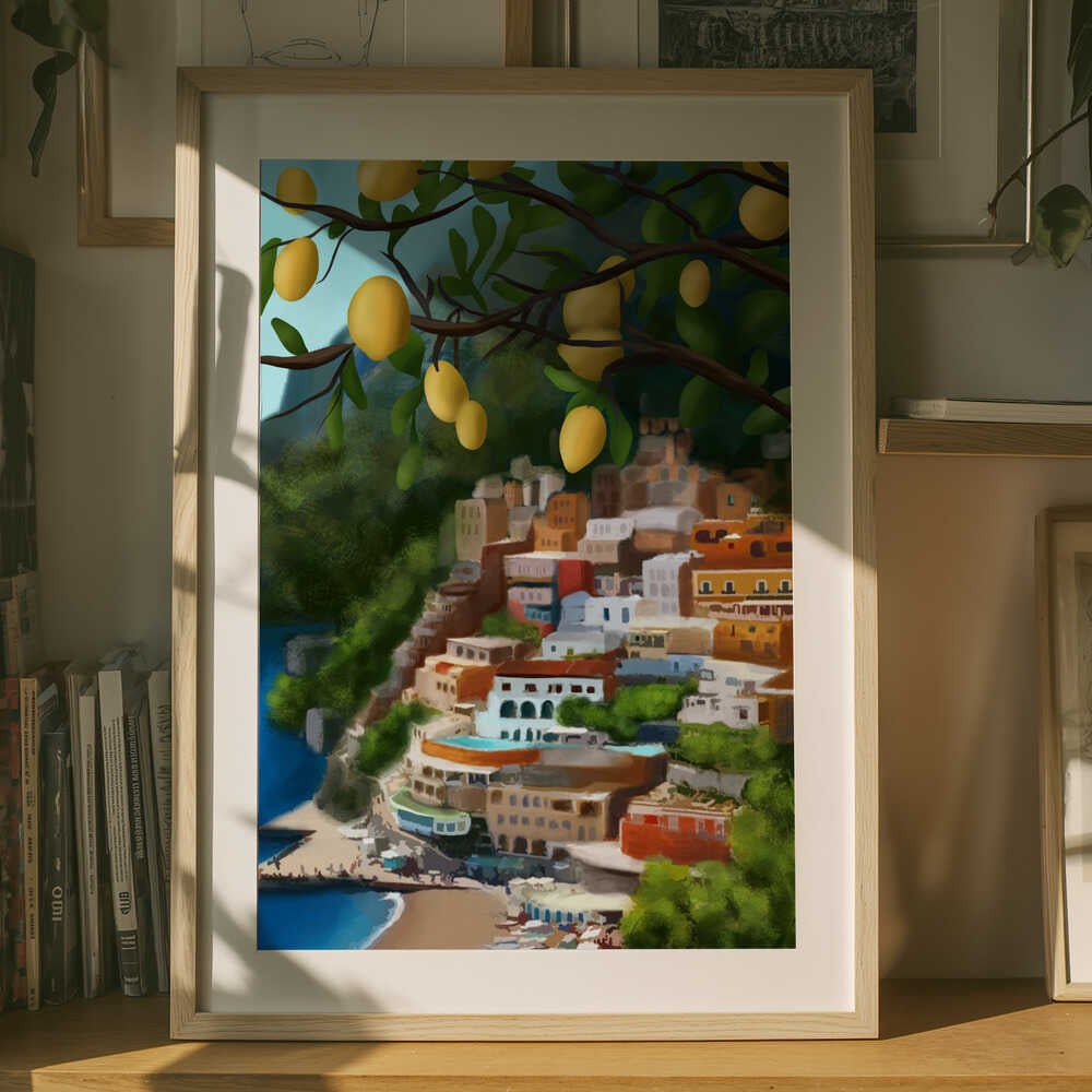 Plakat: Citronkyst-udsigt