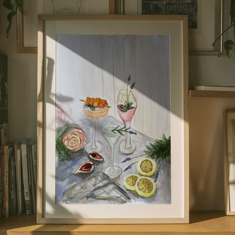 Soft Summer Drinks Poster