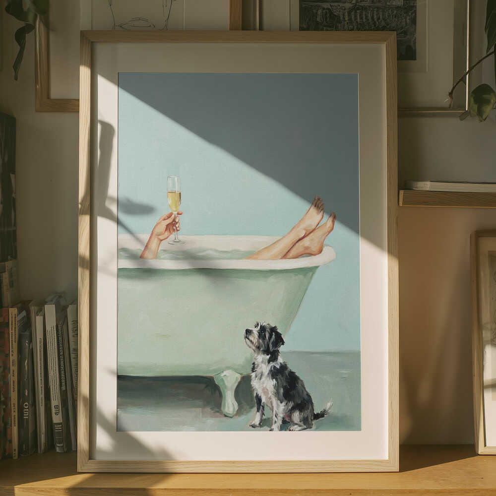 Prosecco i badekarret plakat
