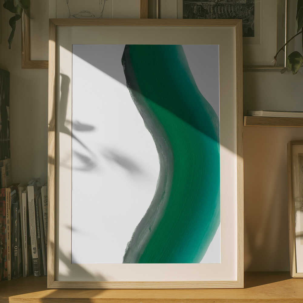 Grøn Væske Abstrakt Plakat