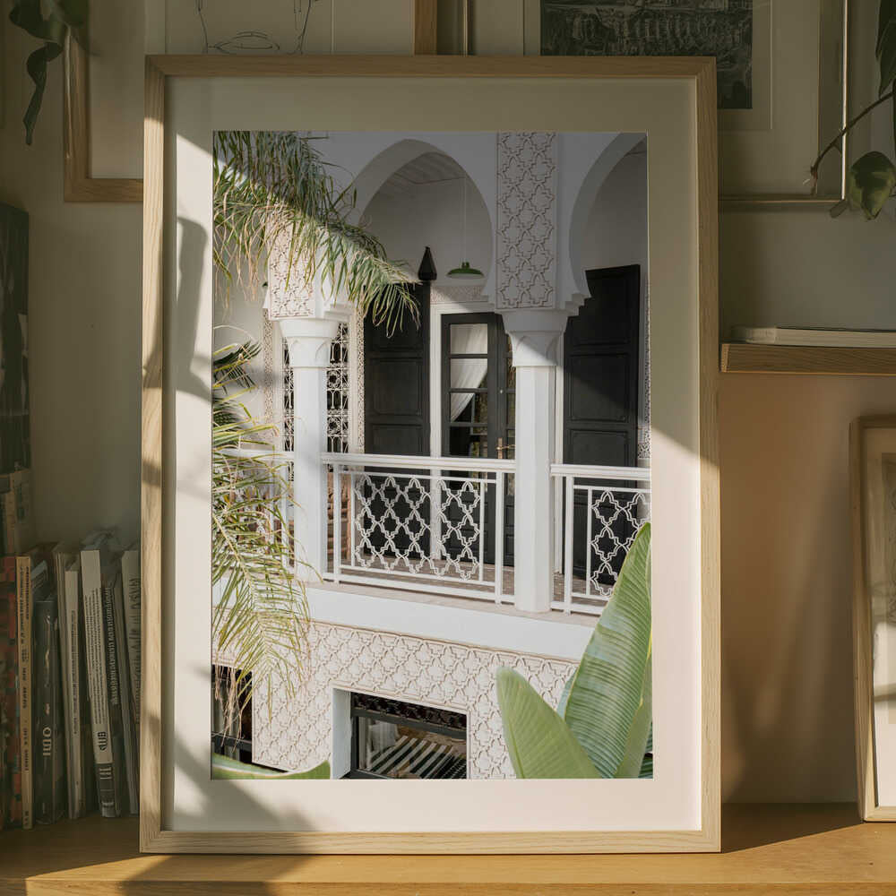 Moroccan Balcony Architecture Poster