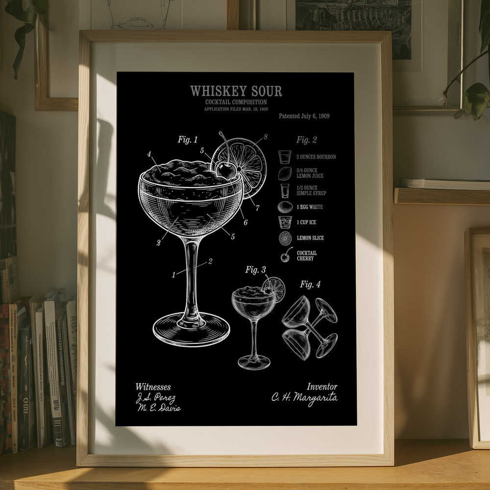 Whiskey Sour Kompositionsplakat