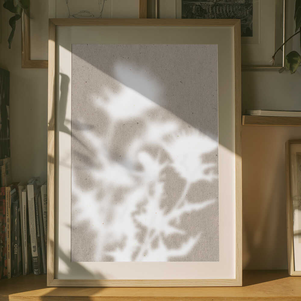 Plakat med bløde botaniske skygger