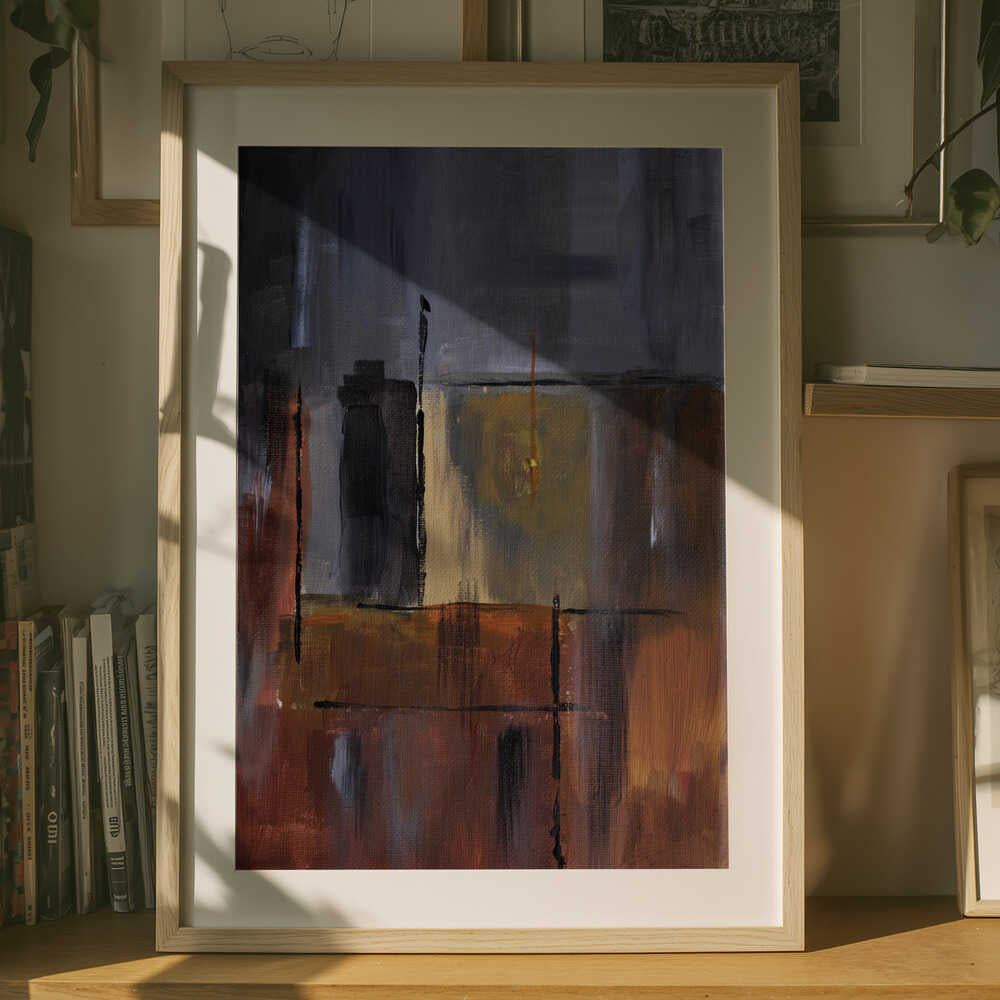 Byblokke Abstrakt Plakat