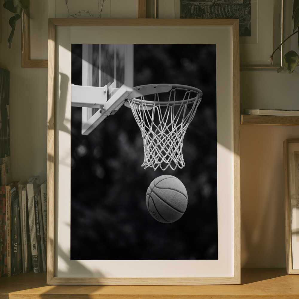 Basketballkurv Skud Plakat