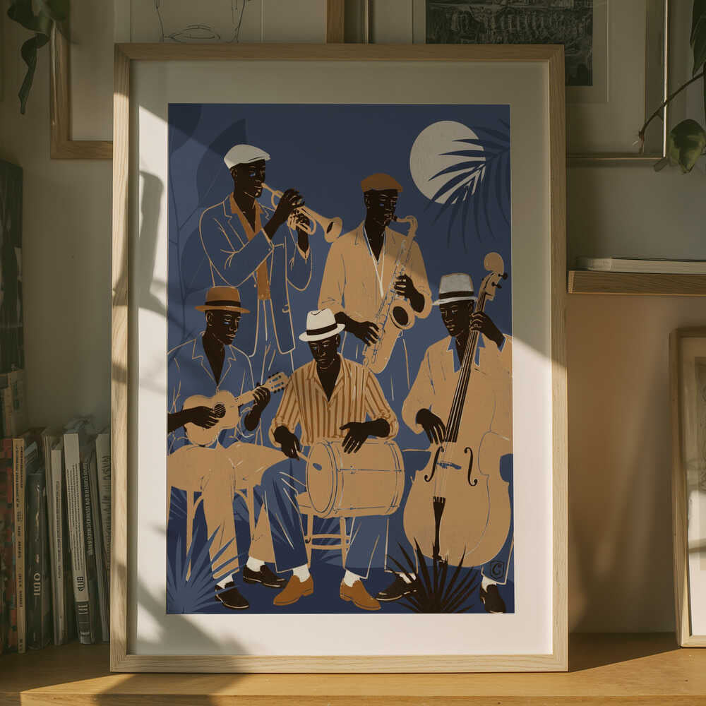 Tropical Jazz Night Poster