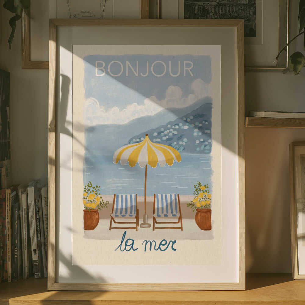 Bonjour La Mer Retreat-plakat