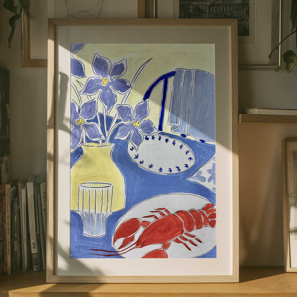 Lobster Dinner Table Poster