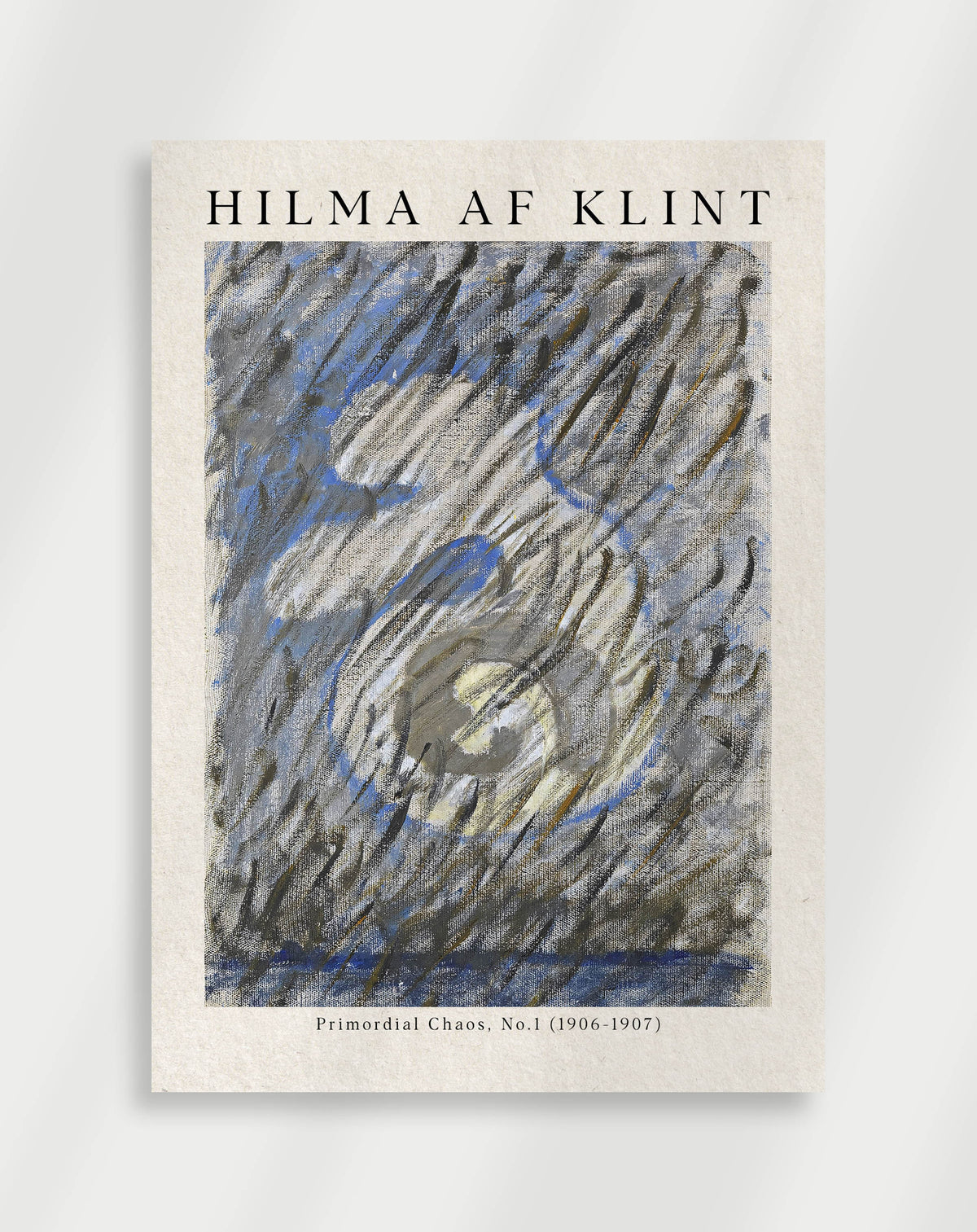 Minimal abstract composition with symbolic forms from Primordial Chaos No.1 by Hilma af Klint