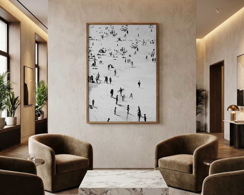 Strandsilhuetter Plakat