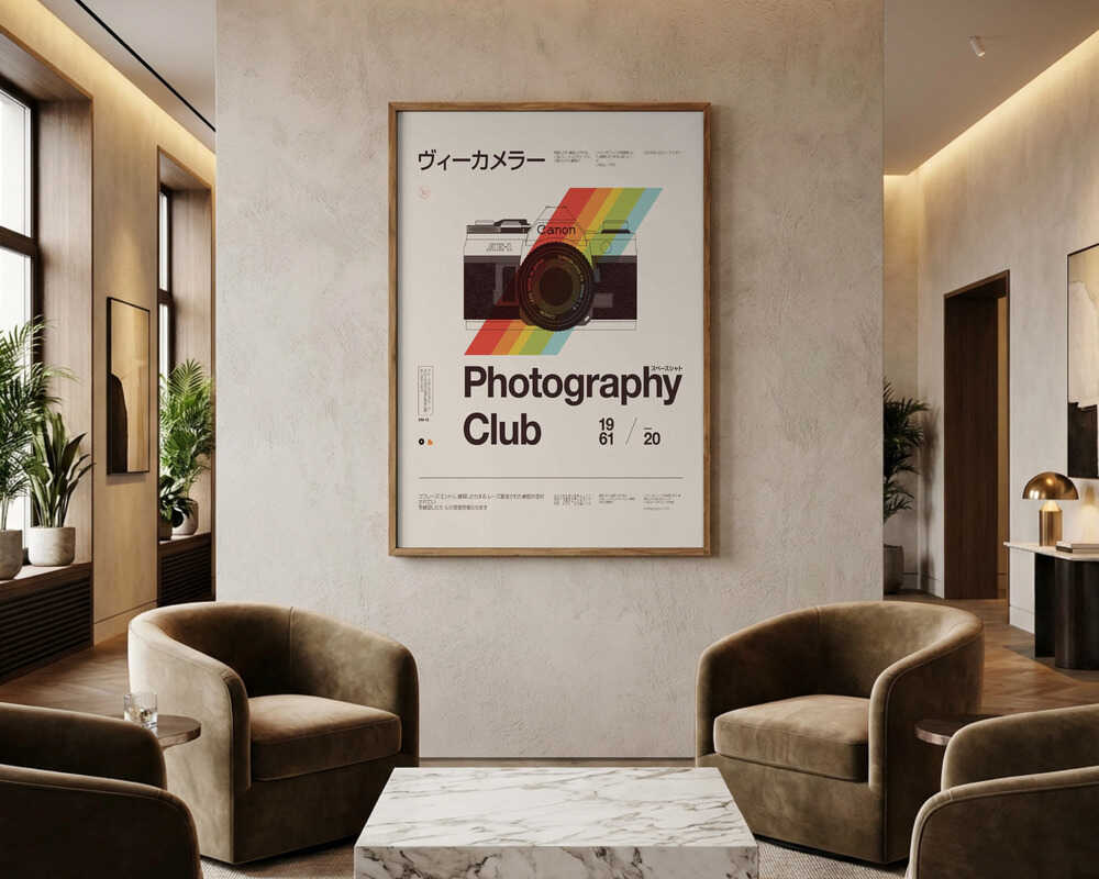 Retro Photography Club Poster