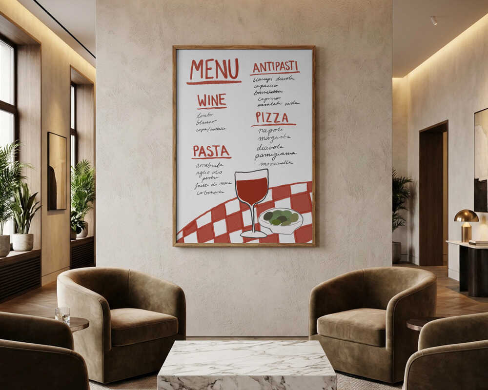Plakat: Italiensk Madglæde