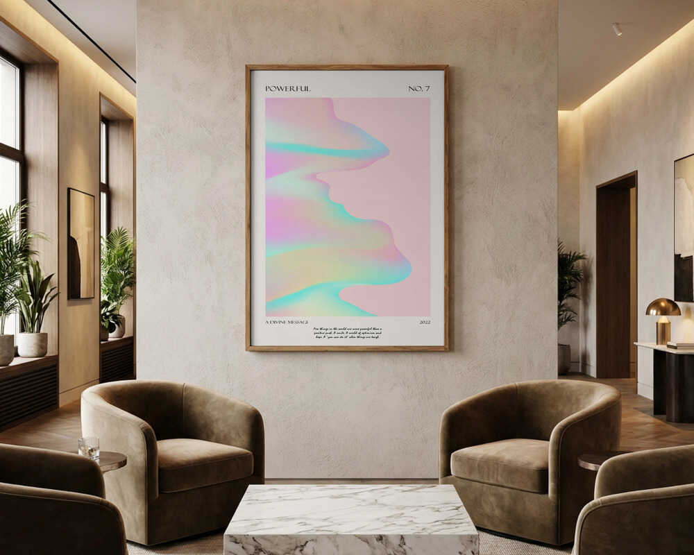 Kraftfuld Guddommelig Plakat