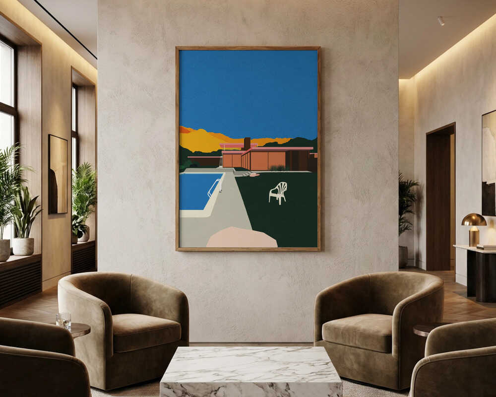 Kaufmann Desert House Poolside Plakat