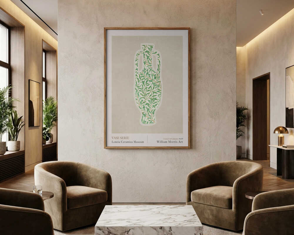 William Morris Vase Serie Plakat (Grøn)