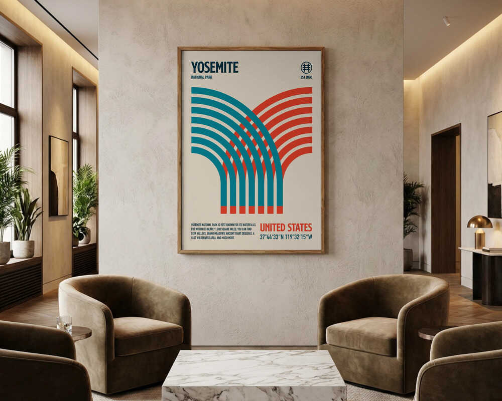 Yosemite Nationalpark Rejseplakat Plakat