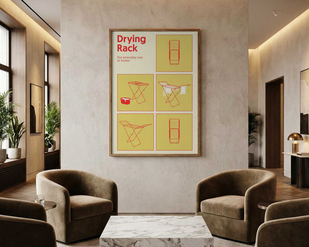 Plakat Tørrestativ Plakat