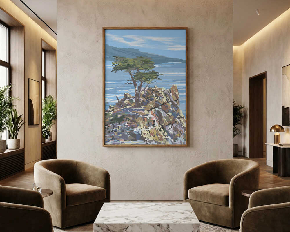 Ensoms Cypress havudsigt plakat