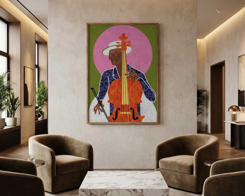Jazz-cellistplakat