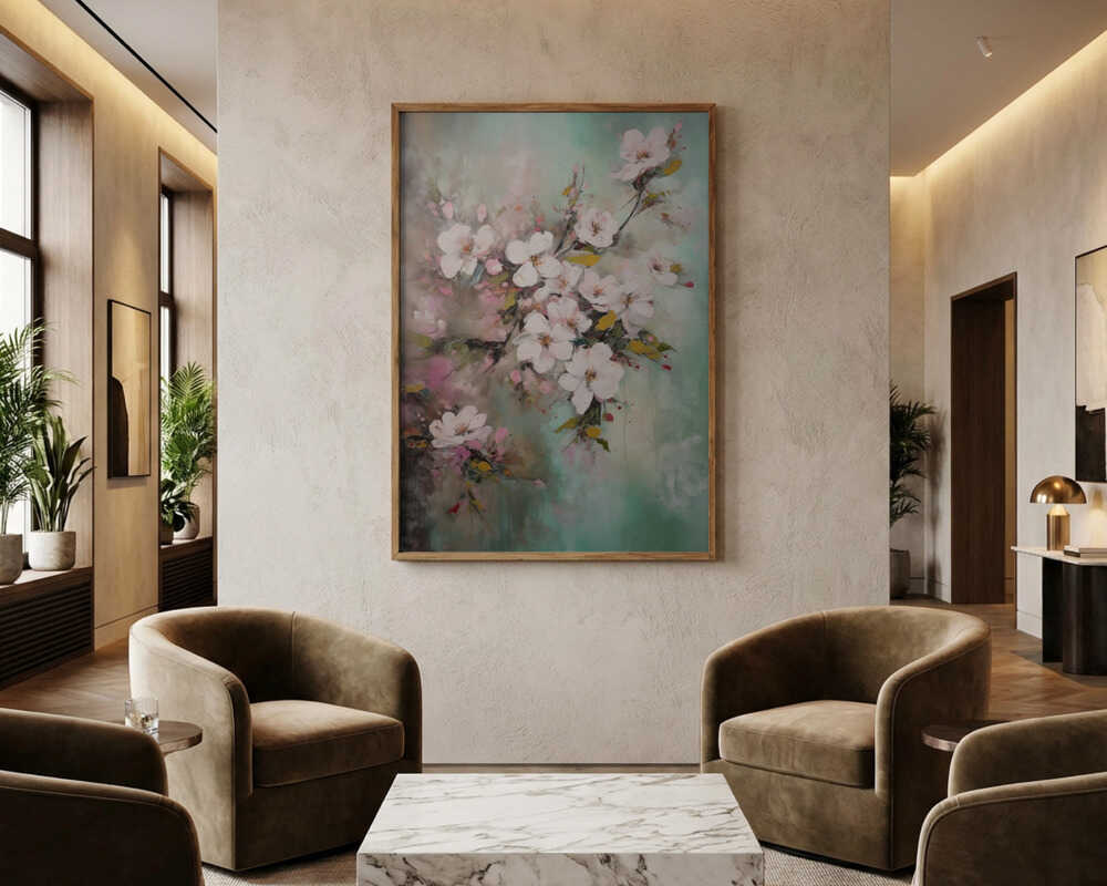 Bløde Forårsblomster Plakat
