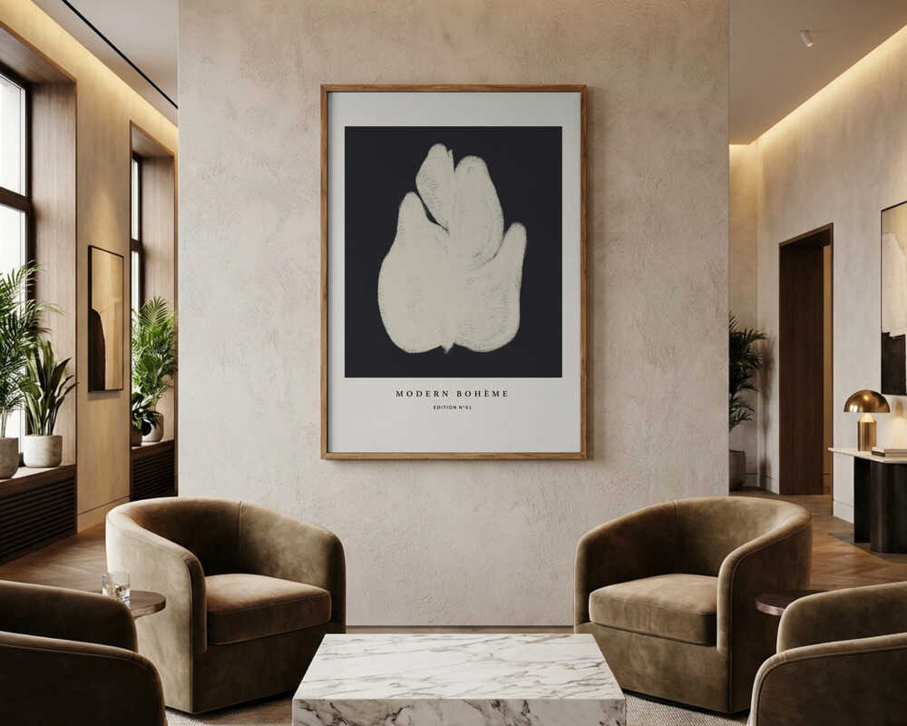 Abstrakt blomsterplakat