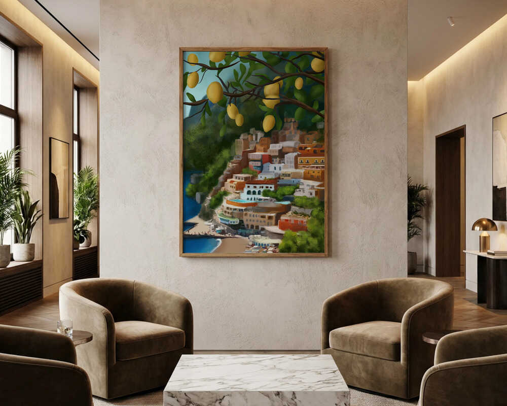 Plakat: Citronkyst-udsigt